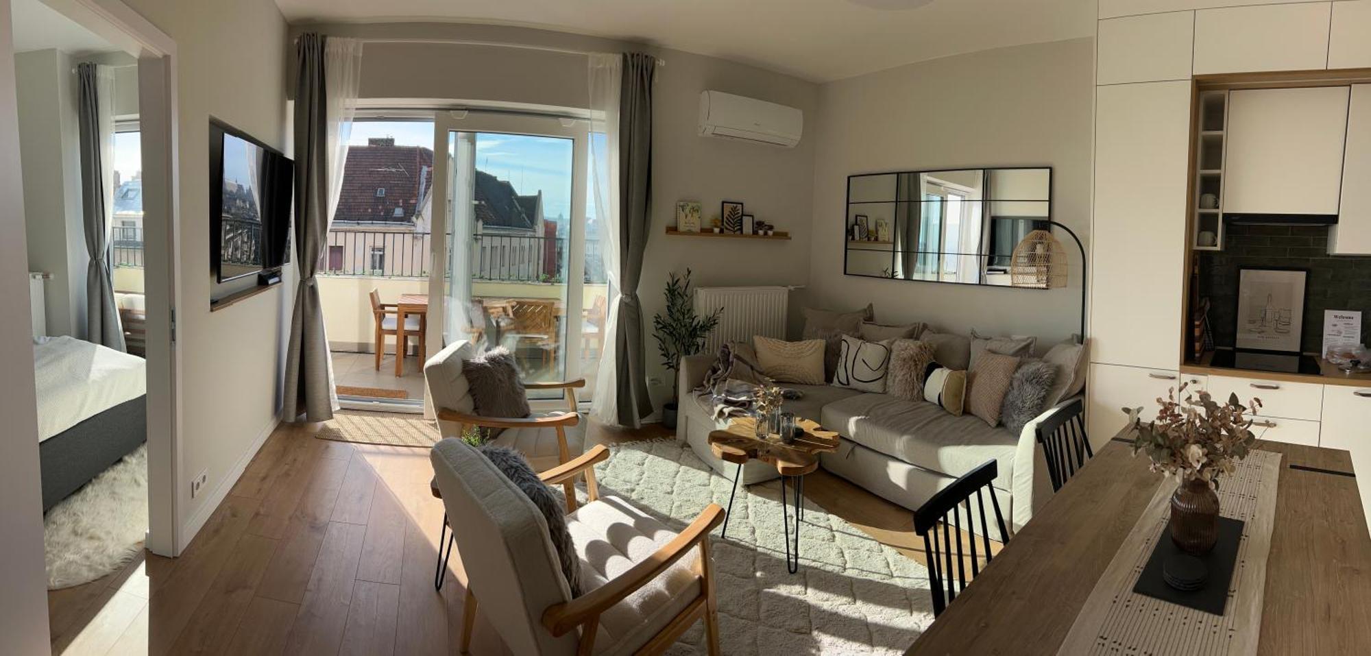 Buda Floor With Terrace & View Apartmán Budapešť